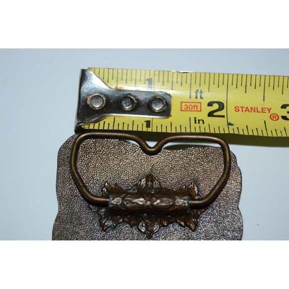 Nice Vintage 1977 Large Pheasant Bird Hunter Heavy Brass Tone Belt Buckle Rare - Picture 4 of 5